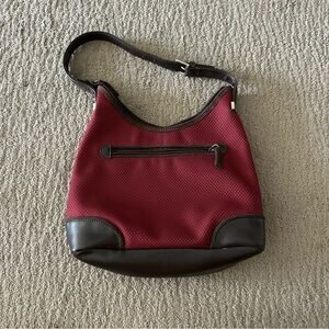 The Sak Burgundy and Dark Brown Shoulder Bag